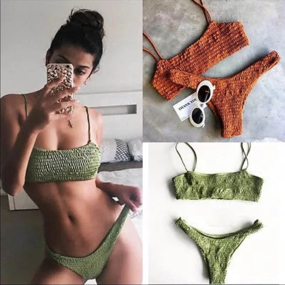NEW GREEN Laguna Beach Bikini Set - Picture 3 of 5